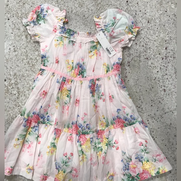 Janie and Jack Other - NWT JANIE AND JACK GIRLS PINK FLORAL RUFFLE DRESS